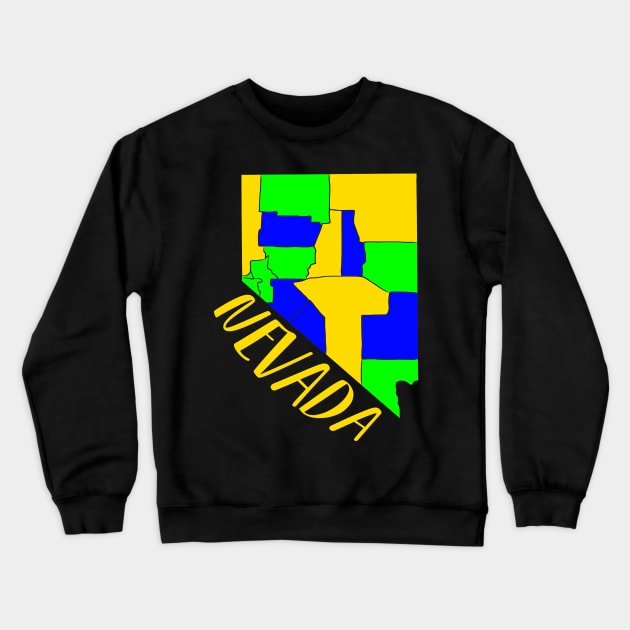 USA state: Nevada Crewneck Sweatshirt by KK-Royal